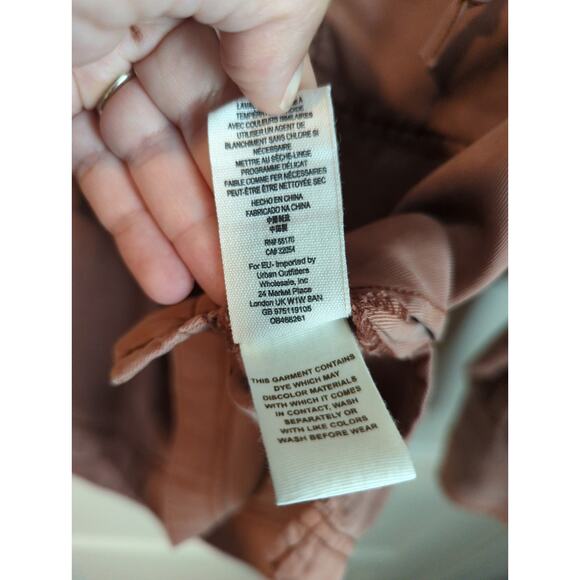 Free People Under Your Spell Tencel Blouse Long Sleeve Lace-Up Top Sz Small - Picture 6 of 8